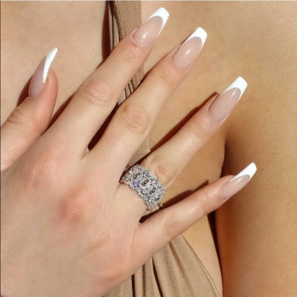 10mm Wide Eternity CZ Wedding Band